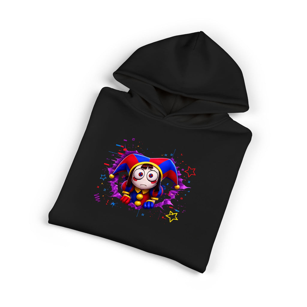 The Digital Circus Hoodie — Colorful Jester Character Pullover